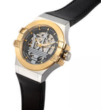 Maserati Potenza Automatic Skeleton Dial Black Leather Strap Watch For Men - R8821108011 Authentic Buy Shop Now