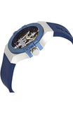 Maserati Potenza Skeleton Dial Quartz Blue Silicon Watch For Men - R8821108028 Authentic Buy Shop Now