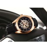 Maserati Traguardo Automatic Black Skeleton Dial Black Leather Strap Watch For Men - R8821112001 Authentic Buy Shop Now