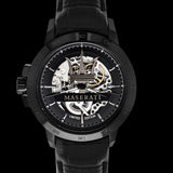 Maserati Potenza Automatic Black Dial Black Leather Strap Stainless Steel Watch For Men - R8821119006 Authentic Buy Shop Now
