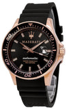 Maserati SFIDA Automatic Black Dial Black Rubber Strap Watch For Men - R8821140001 Authentic Buy Shop Now