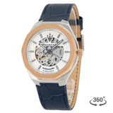 Maserati Stile Automatic Limited Edition White Dial Blue Leather Strap Watch For Men - R8821142001 Authentic Buy Shop Now
