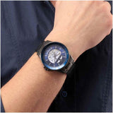 Maserati SFIDA Automatic Blue Dial Silver Steel Strap Watch For Men - R8823140001 Authentic Buy Shop Now