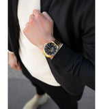 Maserati SFIDA Black Dial Yellow Gold Toned Watch For Men - R8823140003 Authentic Buy Shop Now