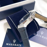 Maserati Potenza Blue Dial Blue Leather Strap Watch For Men - R8851108015 Authentic Buy Shop Now