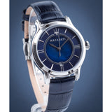 Maserati Epoca Blue Dial Blue Leather Strap Watch For Women - R8851118502 Authentic Buy Shop Now
