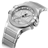 Maserati Potenza Silver Dial Silver Steel Strap Watch For Men - R8853108002 Authentic Buy Shop Now