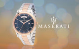 Maserati Tradizione Blue Dial Two Tone Steel Strap Watch For Men - R8853125001 Authentic Buy Shop Now