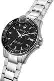 Maserati SFIDA Quartz Black Dial Stainless Steel Watch For Men - R8853140002 Authentic Buy Shop Now