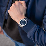 Maserati Stile Blue Dial Silver Steel Strap Watch For Men - R8853142006 Authentic Buy Shop Now