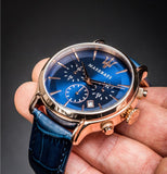 Maserati Epoca Blue Dial Leather Blue Strap Watch For Men - R8871618007 Authentic Buy Shop Now