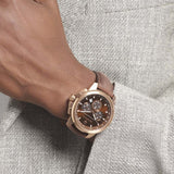 Maserati Successo Brown Dial Brown Leather Strap Watch For Men - R8871621004 Authentic Buy Shop Now