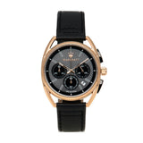 Maserati Trimarano Chronograph Black Dial Leather Strap Watch For Men - R8871632002 Authentic Buy Shop Now
