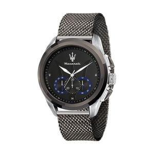 Maserati Traguardo Chronograph Black Dial Mesh Bracelet Watch For Men - R8873612006 Authentic Buy Shop Now