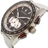 Maserati Traguardo Chronograph Black Dial Silver Mesh Bracelet Watch For Men - R8873612008 Authentic Buy Shop Now