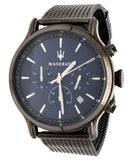 Maserati Epoca Black Edition Blue Dial Black Mesh Bracelet Watch For Men - R8873618008 Authentic Buy Shop Now