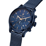 Maserati Epoca Analog Blue Dial Blue Mesh Bracelet Watch For Men - R8873618010 Authentic Buy Shop Now