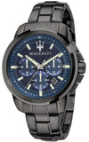 Maserati Successo Chronograph Blue Dial Black Steel Strap Watch For Men - R8873621005 Authentic Buy Shop Now