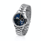 Maserati Ricordo Chronograph Blue Dial Silver Steel Strap Watch For Men - R8873633001 Authentic Buy Shop Now