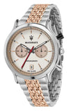 Maserati Legend Chronograph Ivory White Dial Two Tone Steel Strap Watch For Men - R8873638002 Authentic Buy Shop Now
