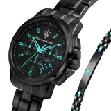 Maserati Successo Aqua Edition Black Dial Stainless Steel Strap Watch For Men - R8873644003 Authentic Buy Shop Now