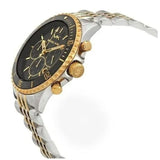 Michael Kors Bayville Chronograph Black Dial Two Tone Steel Strap Watch For Women - MK8872 Authentic Buy Shop Now