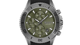 Hugo Boss Admiral Green Dial Black Silicon Rubber Strap Watch for Men - 1513967 Authentic Buy Shop Now