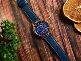 Tommy Hilfiger Henry Chronograph Quartz Blue Dial Blue Leather Strap Watch For Men - 1710475 Authentic Buy Shop Now