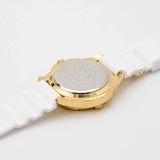 Philipp Plein The Skull Gold Dial White Silicone Strap Watch for Men - PWAAA1221 Authentic Buy Shop Now