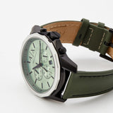 Armani Exchange Banks Chronograph Green Dial Green Leather Strap Watch For Men - AX1725 Authentic Buy Shop Now