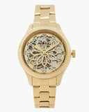 Fossil Rye Automatic Skeleton Gold Dial Gold Steel Strap Watch for Women - BQ3755 Authentic Buy Shop Now