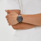 Fossil Everett Chronograph Grey Dial Brown Leather Strap Watch for Men - FS5799 Authentic Buy Shop Now