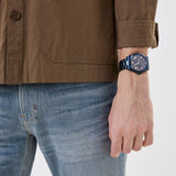 Guess Connoisseur Quartz Blue Dial Blue Steel Strap Watch For Men - GW0265G9 Authentic Buy Shop Now