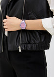 Guess Crown Jewel Diamonds Purple Dial Purple Steel Strap Watch for Women - GW0410L4 Authentic Buy Shop Now