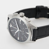 Emporio Armani Claudio Chronograph Black Dial Black Leather Strap Watch For Men - AR11542 Authentic Buy Shop Now