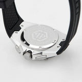 Philipp Plein Octagon Silver Dial Black Silicone Strap Watch for Men - PWTBA0123 Authentic Buy Shop Now