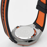 Philipp Plein Hyper Sport Chronograph Black Dial Two Tone Silicone Strap Watch for Men - PWTBA0523 Authentic Buy Shop Now