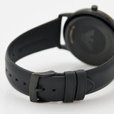 Emporio Armani Minimalist Analog Black Dial Black Leather Strap Watch For Men - AR11573 Authentic Buy Shop Now