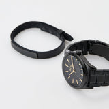 Armani Exchange Nico Analog Black Dial Black Steel Strap Watch For Men - AX7102 Authentic Buy Shop Now