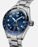 Tag Heuer Autavia Cosc GMT Automatic Blue Dial Silver Steel Strap Watch for Men - WBE511A.BA0650 Authentic Buy Shop Now