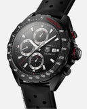 Tag Heuer Formula 1 Automatic Chronograph Black Dial Black Leather Strap Watch for Men - CAZ2011.FT8024 Authentic Buy Shop Now
