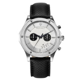 Maserati Circuito Chronograph Analog White Dial Black Leather Strap Watch for Men - R8871627005 Authentic Buy Shop Now