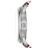 Fossil The Commuter White Dial Brown Leather Strap Watch for Men - FS5275 Authentic Buy Shop Now