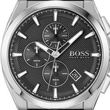 Hugo Boss Grandmaster Chronograph Black Dial Black Leather Strap Watch for Men - 1513881 Authentic Buy Shop Now