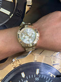 Fossil Garrett Chronograph Gold Dial Gold Steel Strap Watch for Men - FS5772 Authentic Buy Shop Now