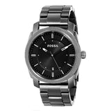 Fossil Machine Chronograph Black Dial Grey Steel Strap Watch for Men - FS4774 Authentic Buy Shop Now