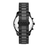 Michael Kors Lexington Chronograph Black Dial Black Steel Strap Watch for Men - MK9154 Authentic Buy Shop Now