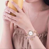 Swarovski Crystal Flower Silver Dial Rose Gold Steel Strap Watch for Women - 5547626 Authentic Buy Shop Now
