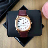 Marc Jacobs Mandy White Dial Brown Leather Strap Watch for Women - MJ1598 Authentic Buy Shop Now