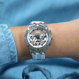 Guess Glitz Pride Limited Edition White Dial White Rubber Strap Watch for Women - GW0407L4 Authentic Buy Shop Now